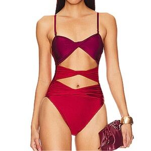 NEW- Mia Twisted One Piece in Fig